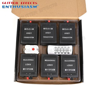 One remote control 12pcs receivers with antenna pyrotechnic firing system fireworks machine